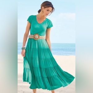 NWT Soft Surroundings Dresses 
Teal Green